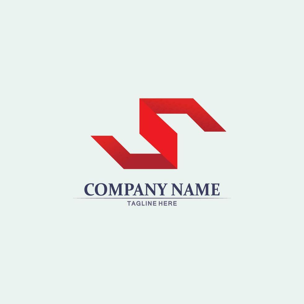 logotipo de la letra s corporativa empresarial vector