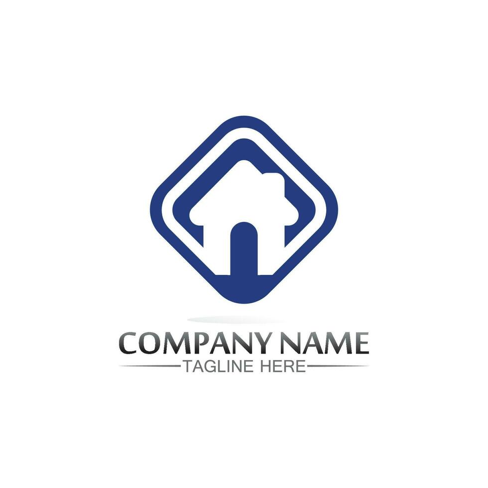 Building home logo, house logo, architecture, icon, residence and city, town, design and window, estate, business logo, vector home