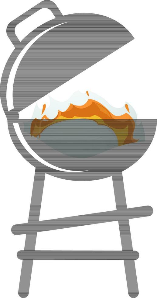 Icon of a barbecue grill. vector