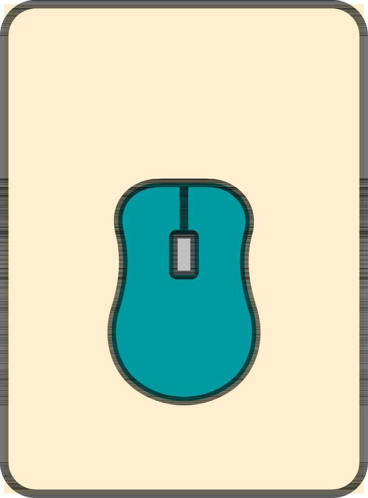Illustration of Mouse pad icon in flat style. vector