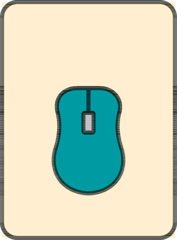 Illustration of Mouse pad icon in flat style. vector