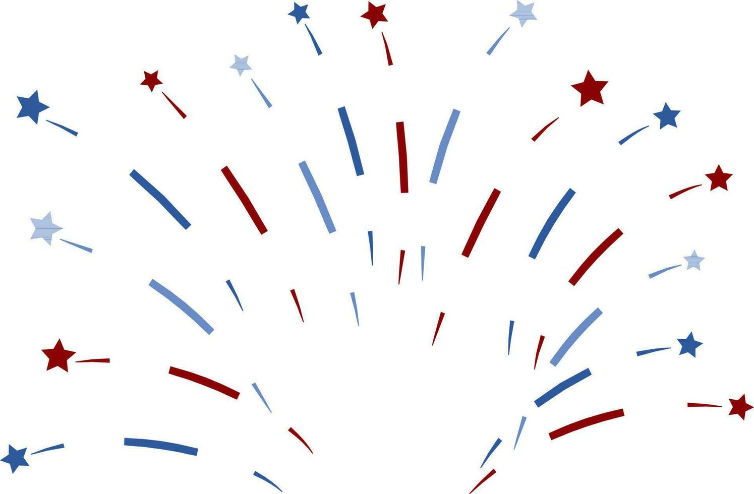 Explosive illustration of firework. vector