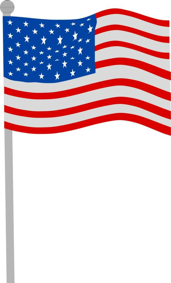 Creative design of American flag. vector