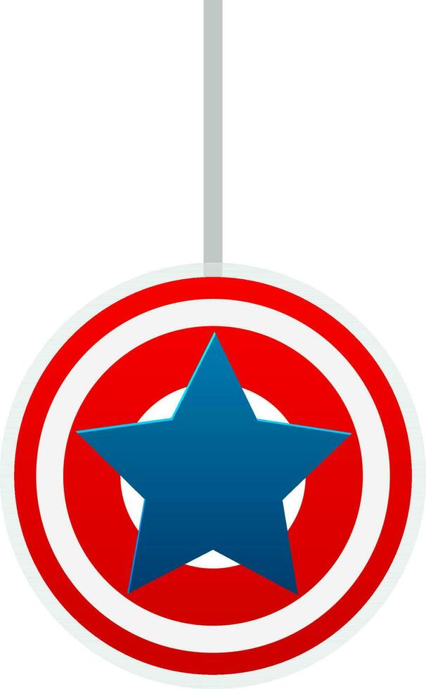 Captain america sign in flat style. vector