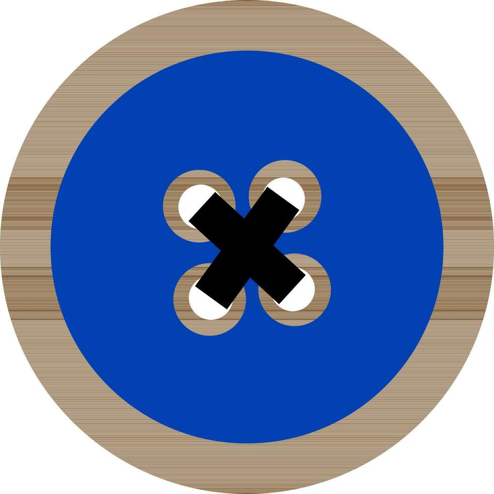 Illustration of a clothe button. vector