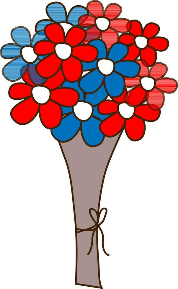 Isolated icon of a bouquet. vector