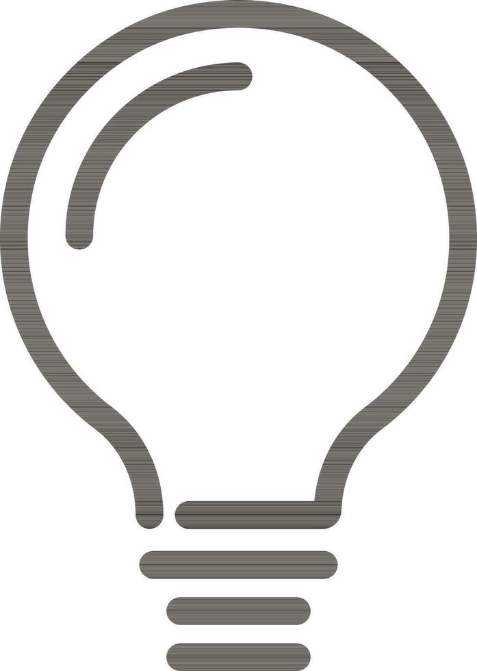 Bulb icon on white background. vector