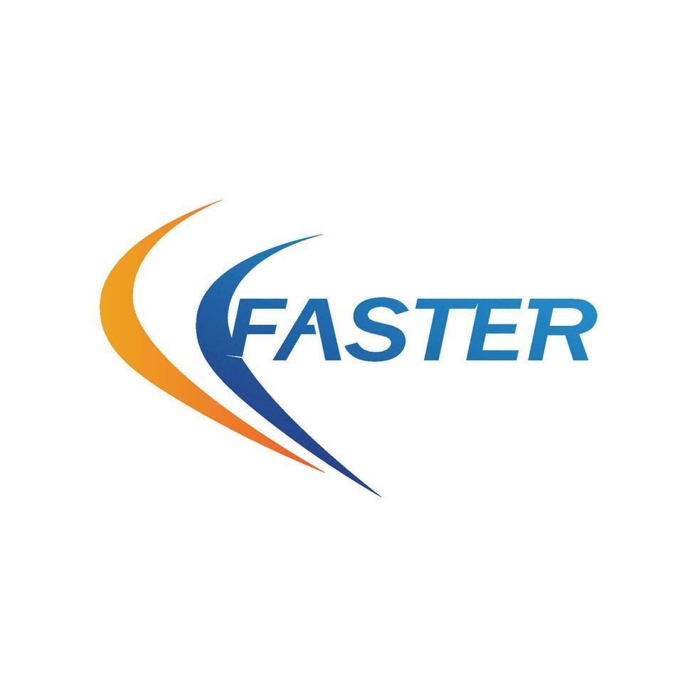 Faster Logo Template vector icon