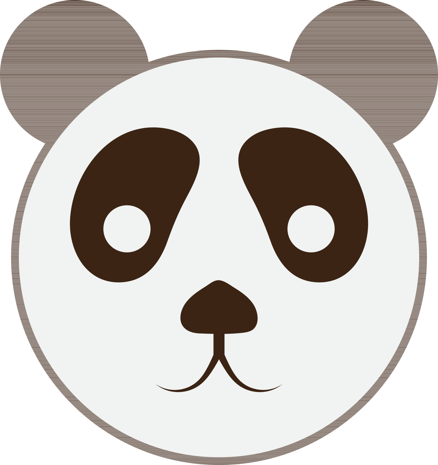 Cute panda bear face icon in isolated. 24374768 Vector Art at Vecteezy