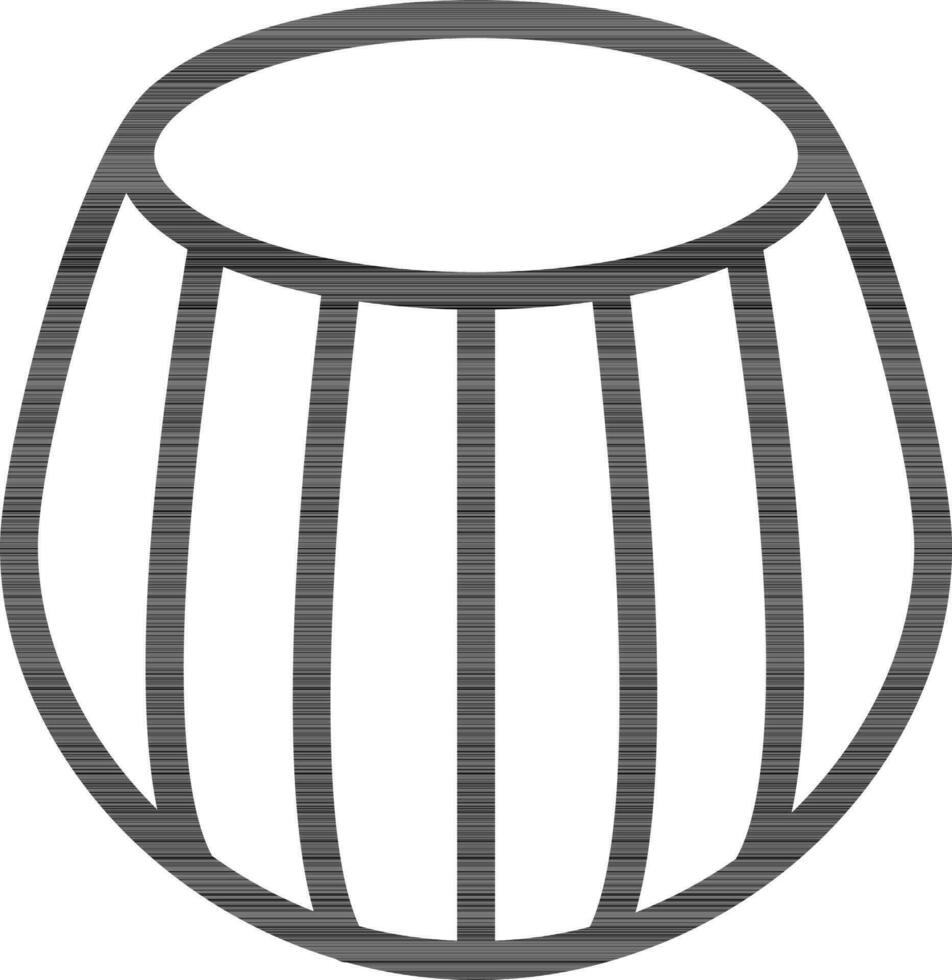 línea Arte ilustración de tabla icono. vector