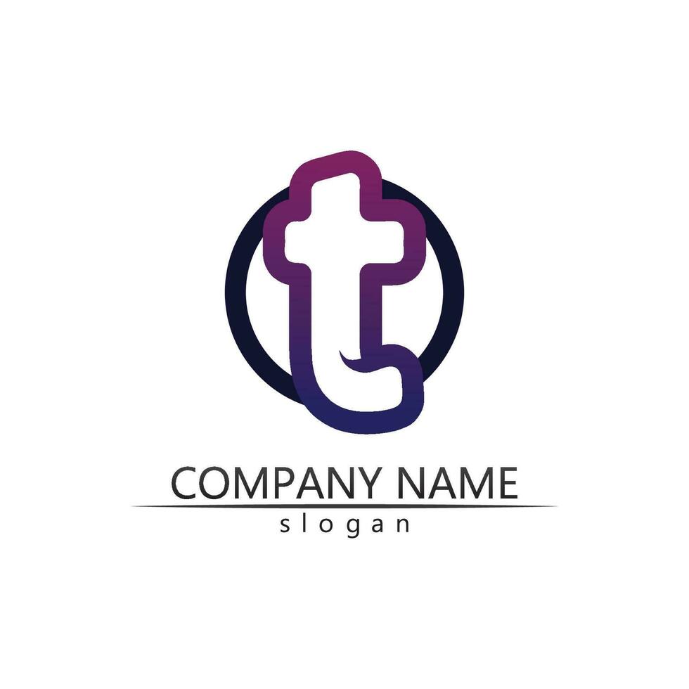 T letter, T logo vector font alphabet design and icon T