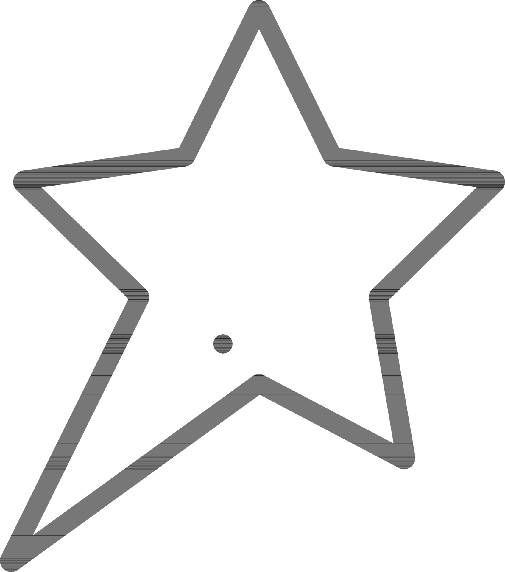 Black outline Star icon on white background. 24375087 Vector Art at
