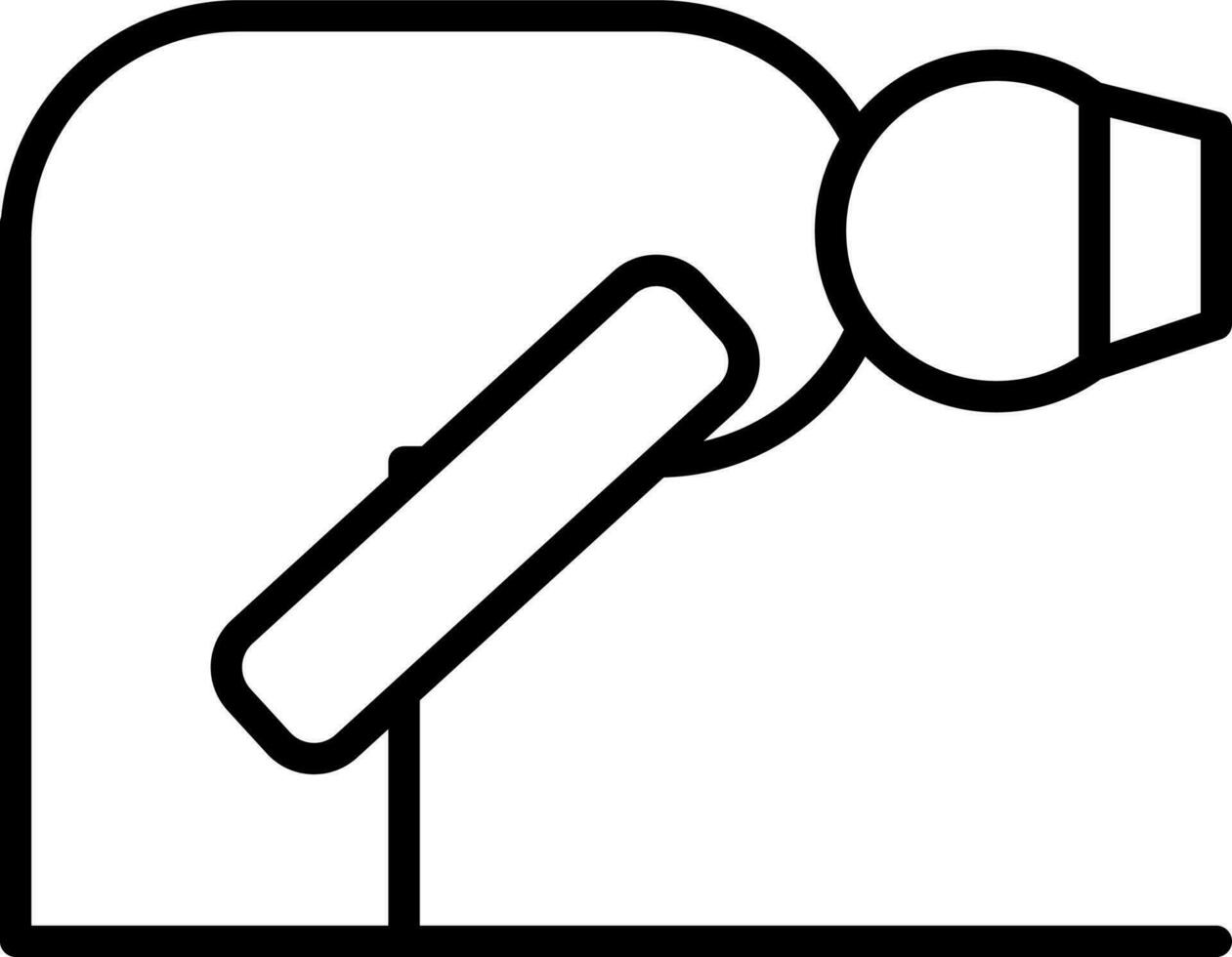Black line art illustration of Muslim Man in Ruku Pose. vector
