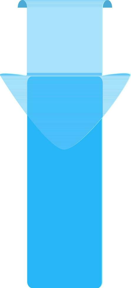 Sky blue arrow infographic element for Business. vector