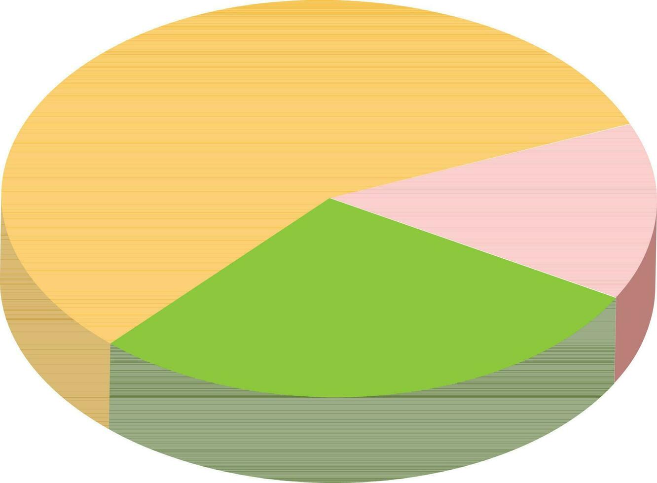 3D Pie chart infographic for Business. vector