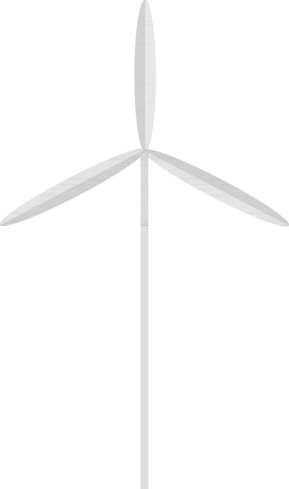 Flat illustration of wind turbine. vector