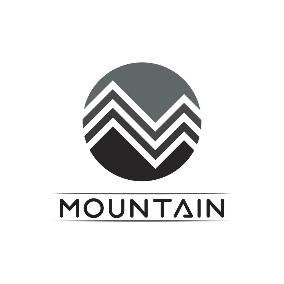 Mountain icon Logo vector