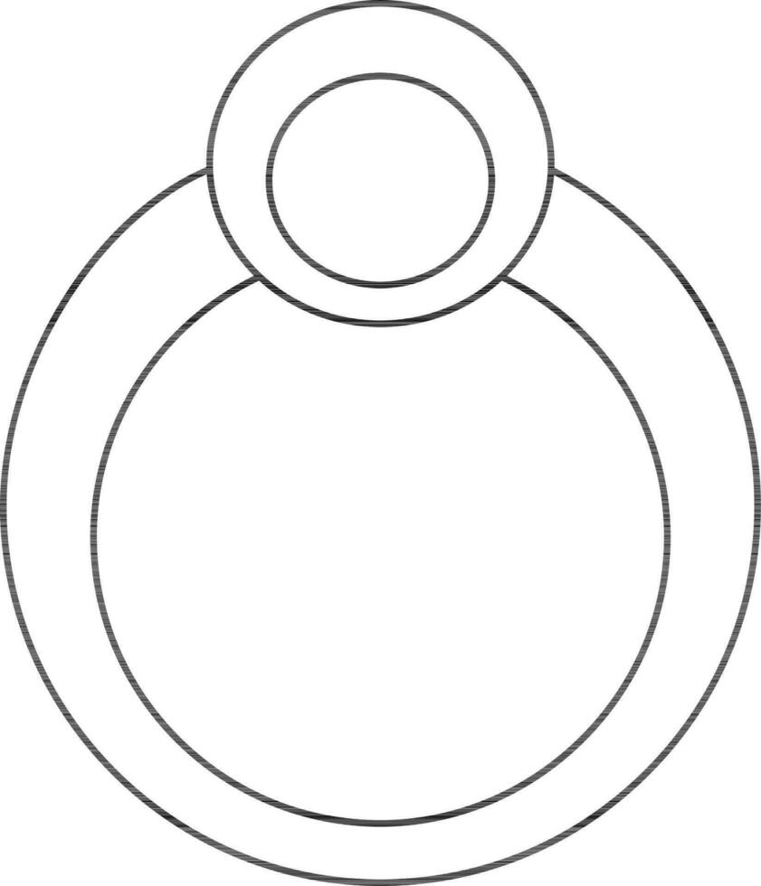 Ring icon for luxury concept in isolated. vector
