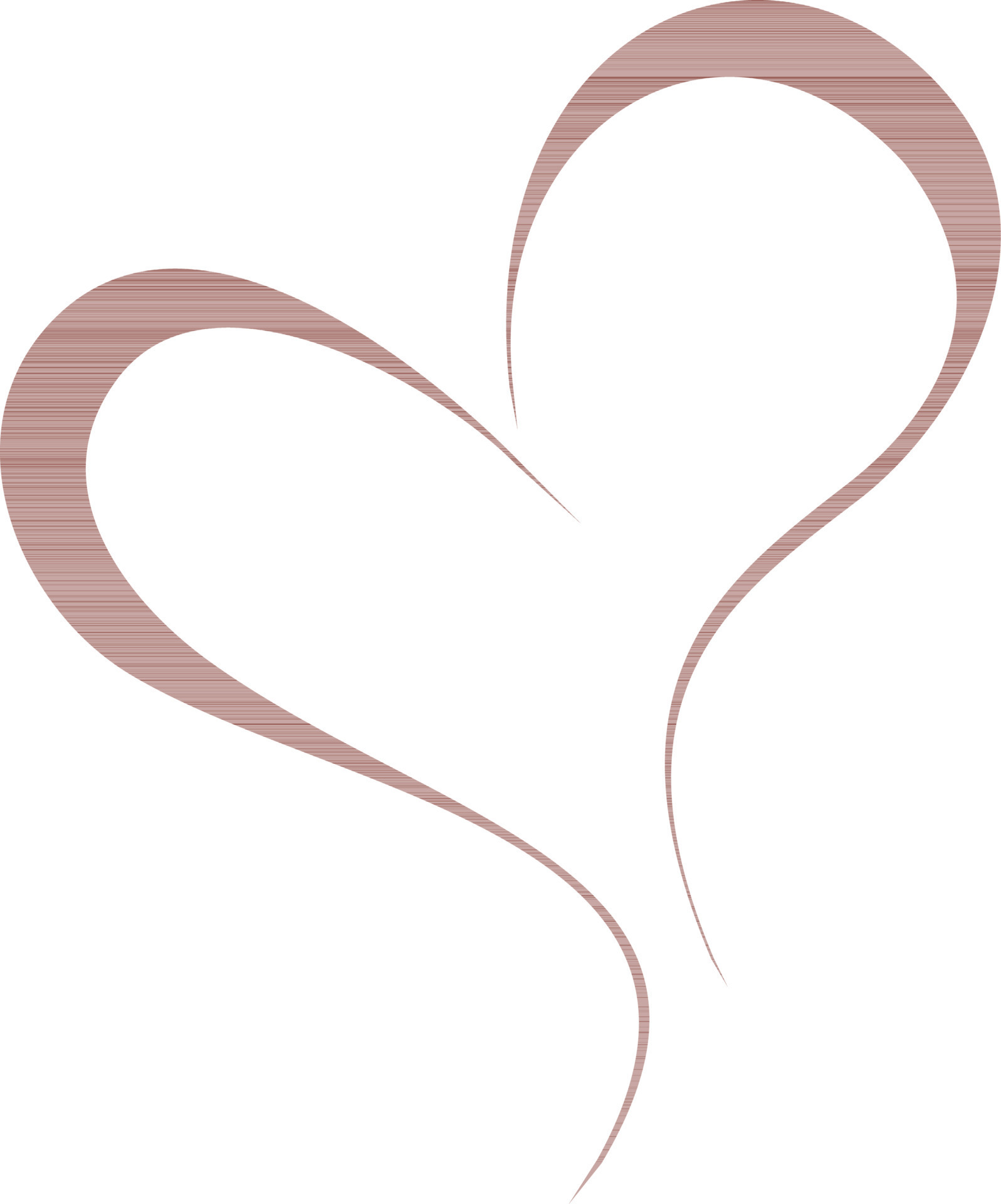 Flat illustration of brown heart. 24375432 Vector Art at Vecteezy