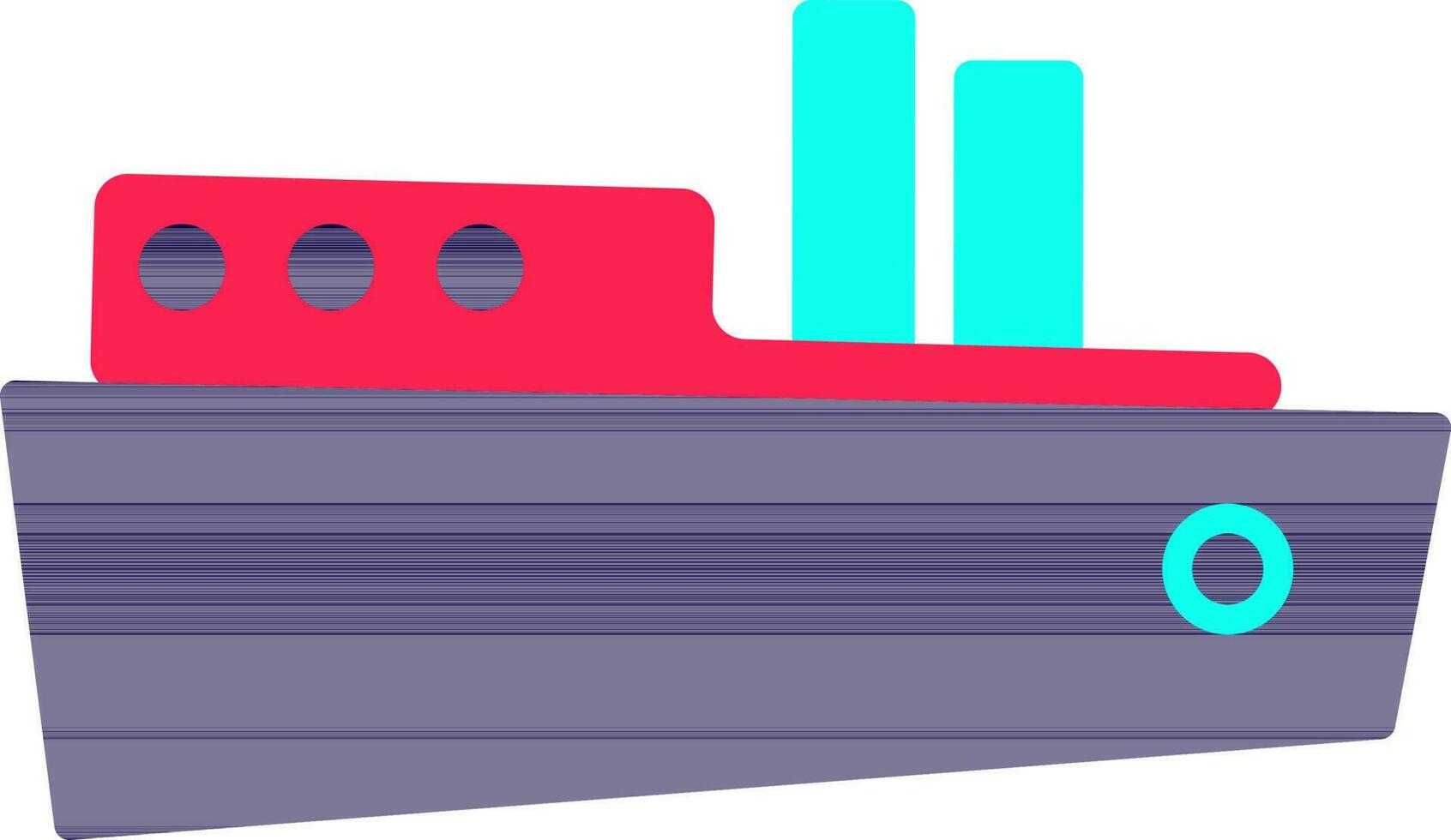 Sea plane icon for transport in color style. vector