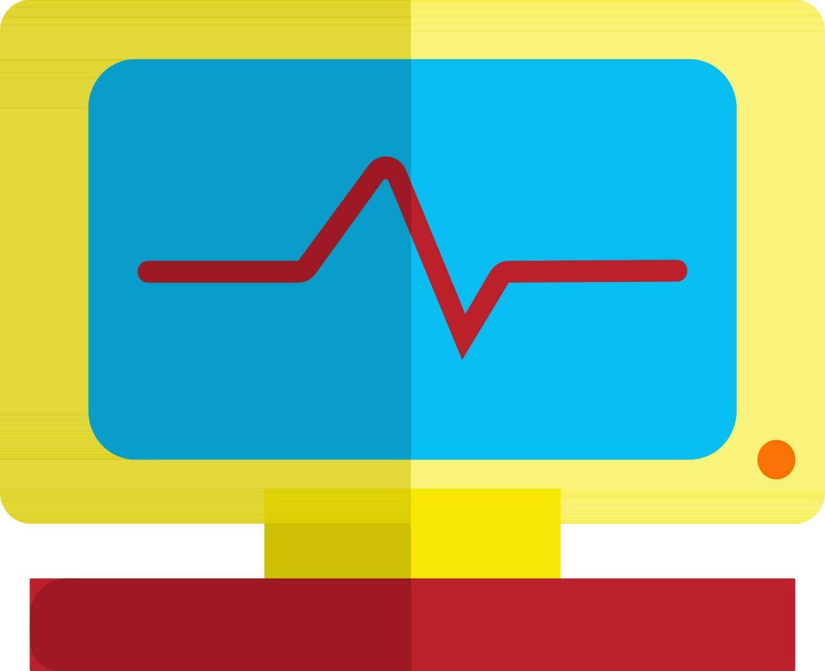 Yellow and red analysis. vector