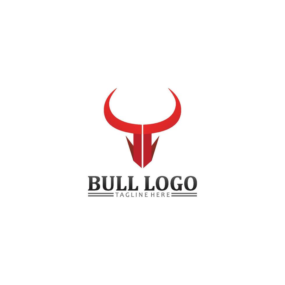 cabeza de búfalo de toro, vaca, vector de diseño de logotipo de mascota animal para búfalo de cuerno deportivo, animal, mamíferos, logotipo de cabeza, salvaje, matador