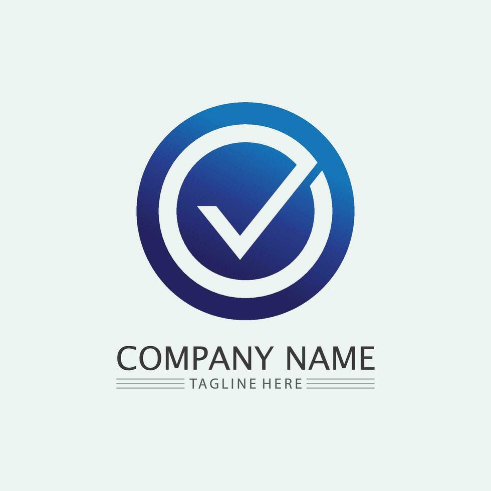 Checklist check mark logo vector or icon. Tick symbol in green color illustration. Accept okey symbol for approvement or cheklist design