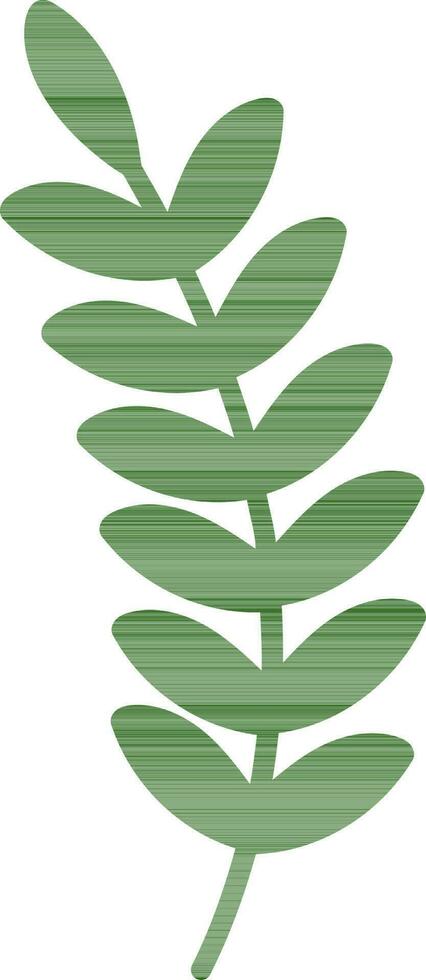 Illustration of green leaves. vector