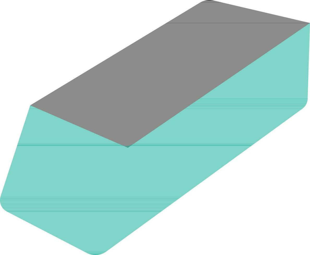 Blue and grey eraser. vector