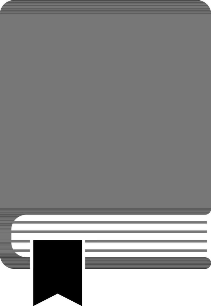 Book with ribbon vector icon.