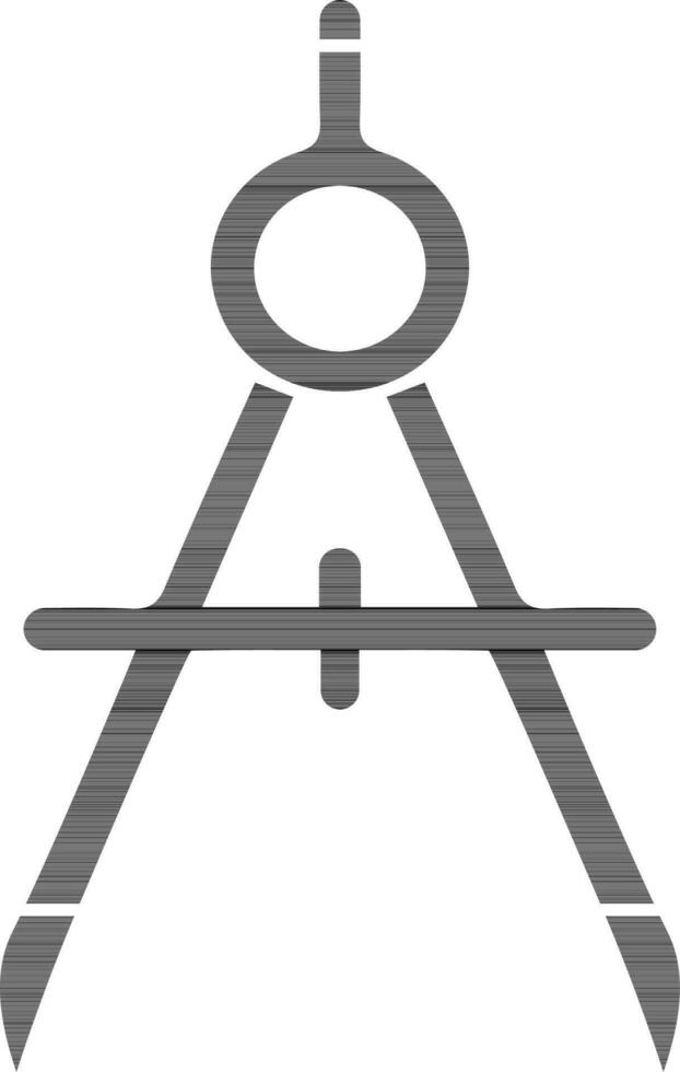 Vector illustration of compass icon.