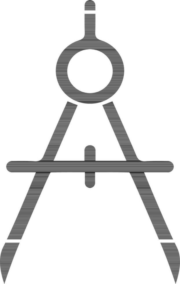 Vector illustration of compass icon.