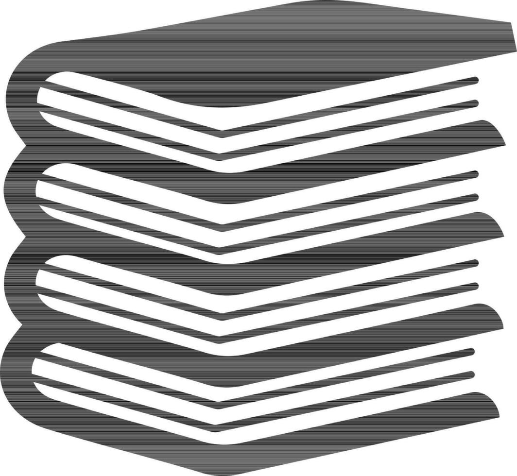 Illustration of stack of books. vector