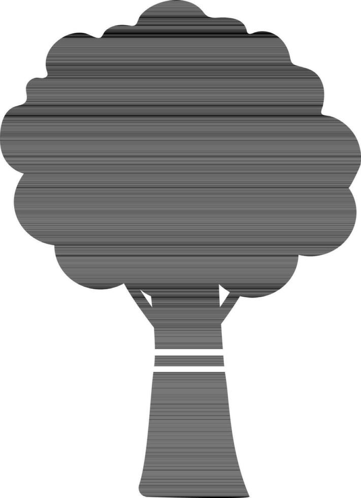 Flat illustration of a tree. vector