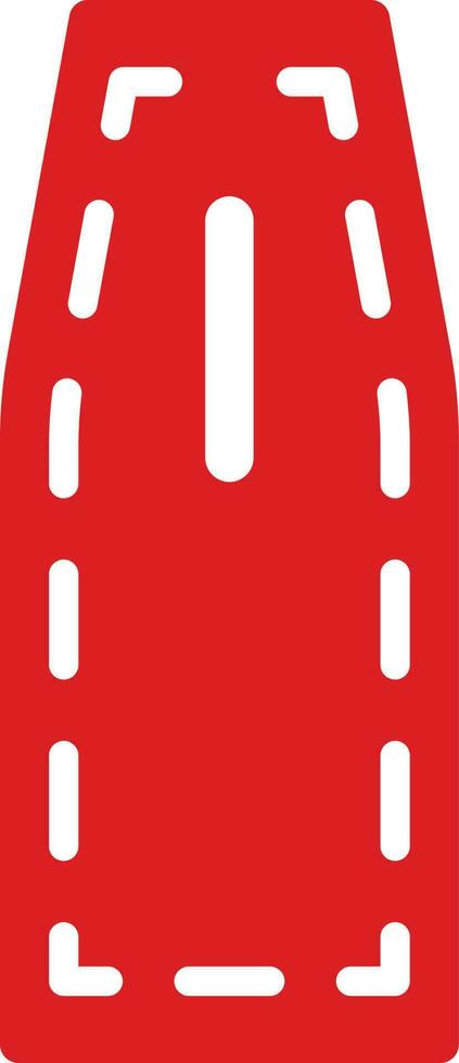 Red color of torpedo rescue icon in flat style. vector