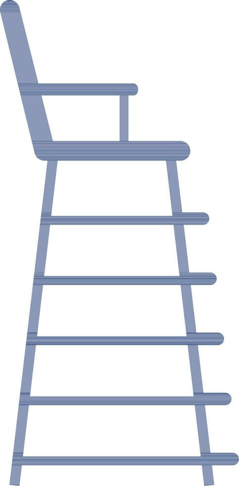 Ilustration of tennis referee chair icon. vector