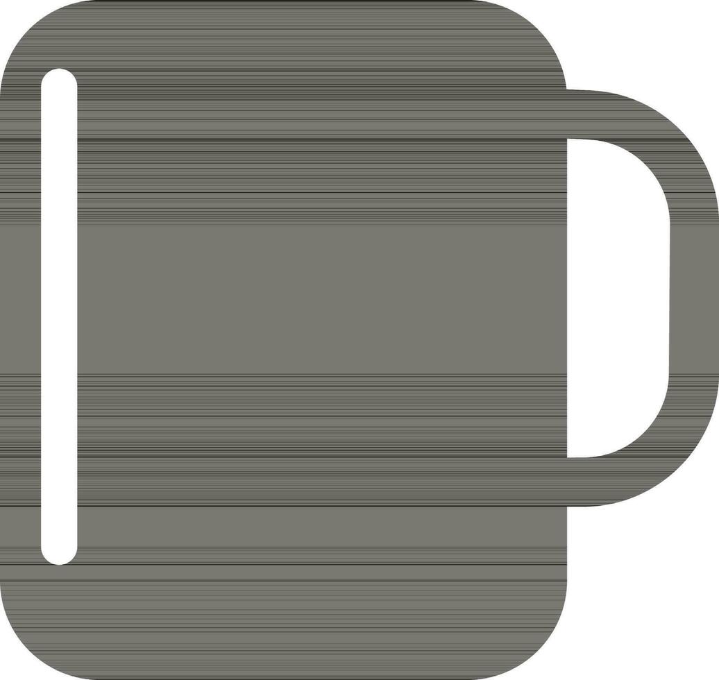 plano ilustración de un taza. vector