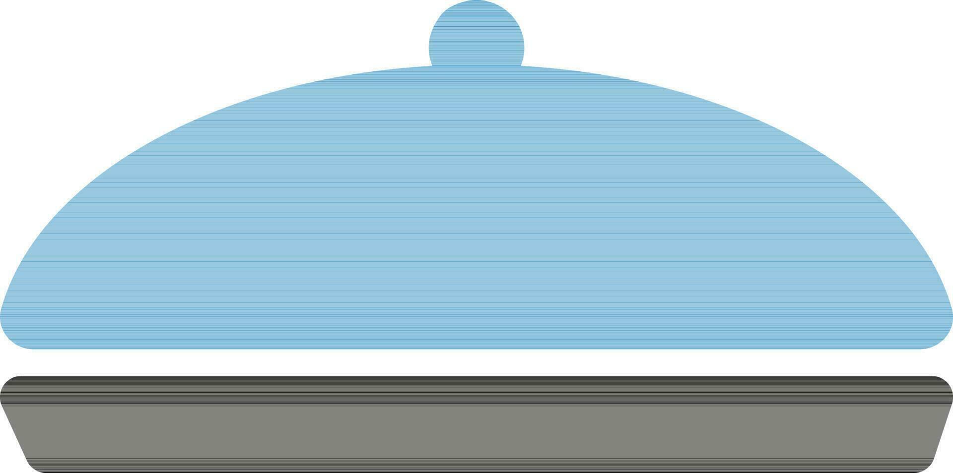 Flat illustration of Restaurant Cloche. vector