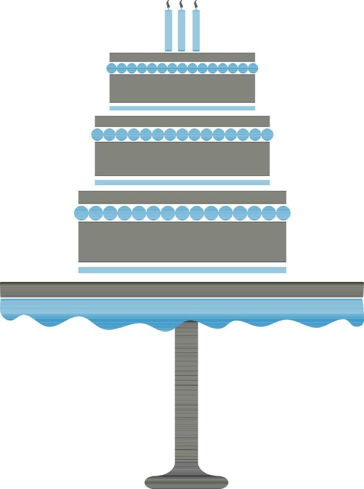 Flat illustration of Big Cake. vector