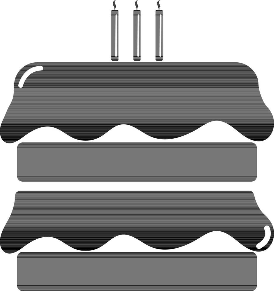 Flat sign or symbol of Cake. vector