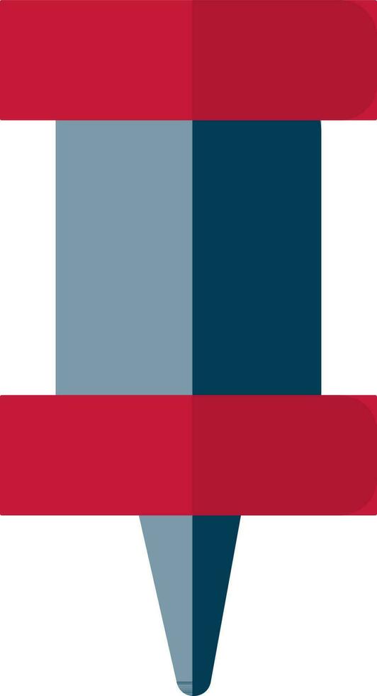 Push pin vector flat icon.