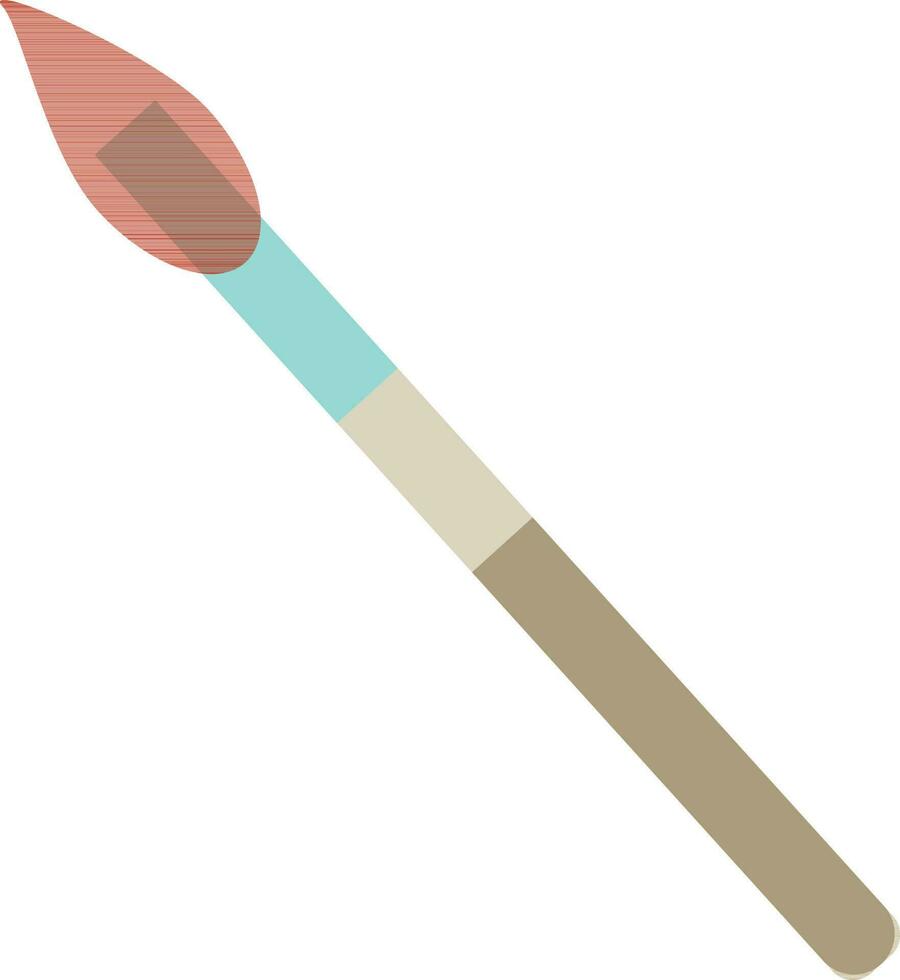 Isolated icon of painting brush. vector