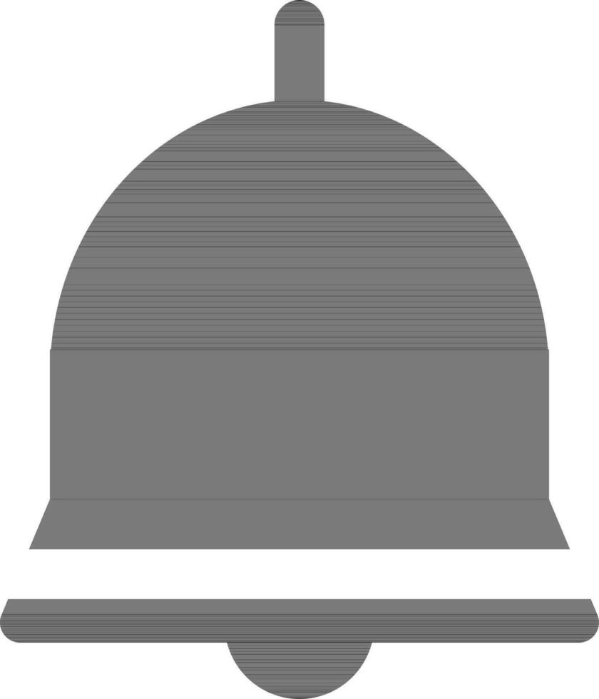 Isolated bell icon in black color. vector