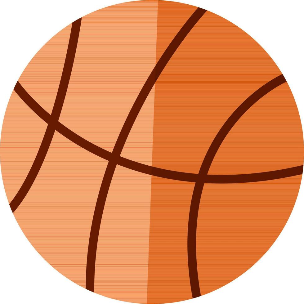 Orange Basketball isolated icon. vector