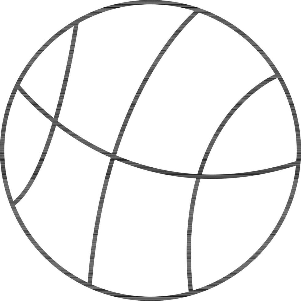 aislado baloncesto icono en plano estilo. vector