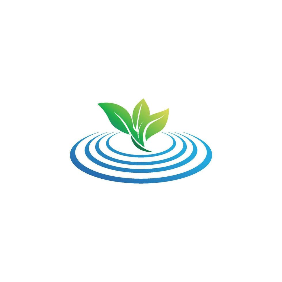 Water wave icon vector