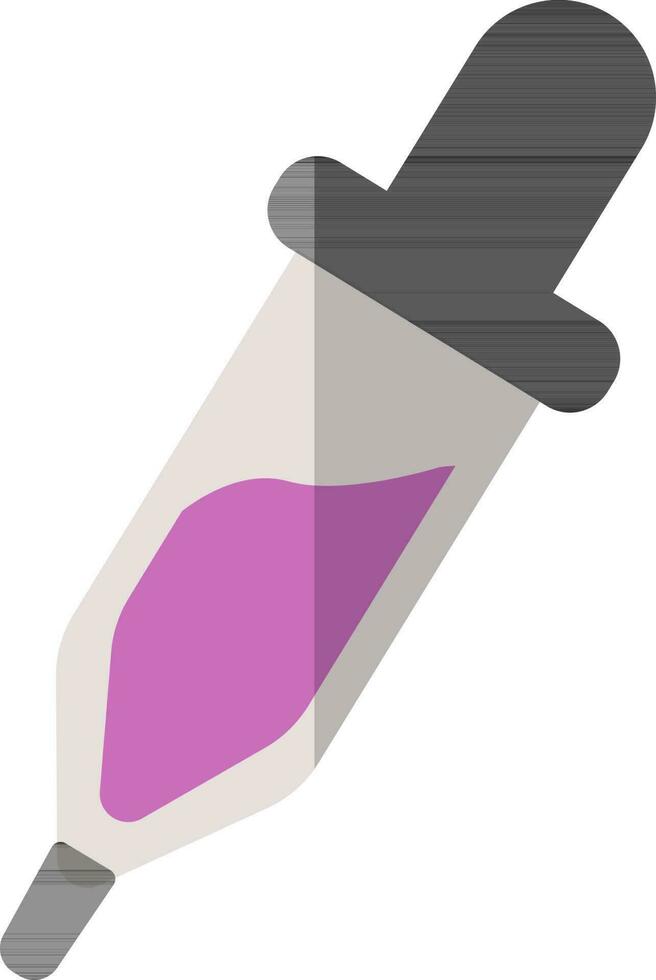 Illustration of a dropper. vector