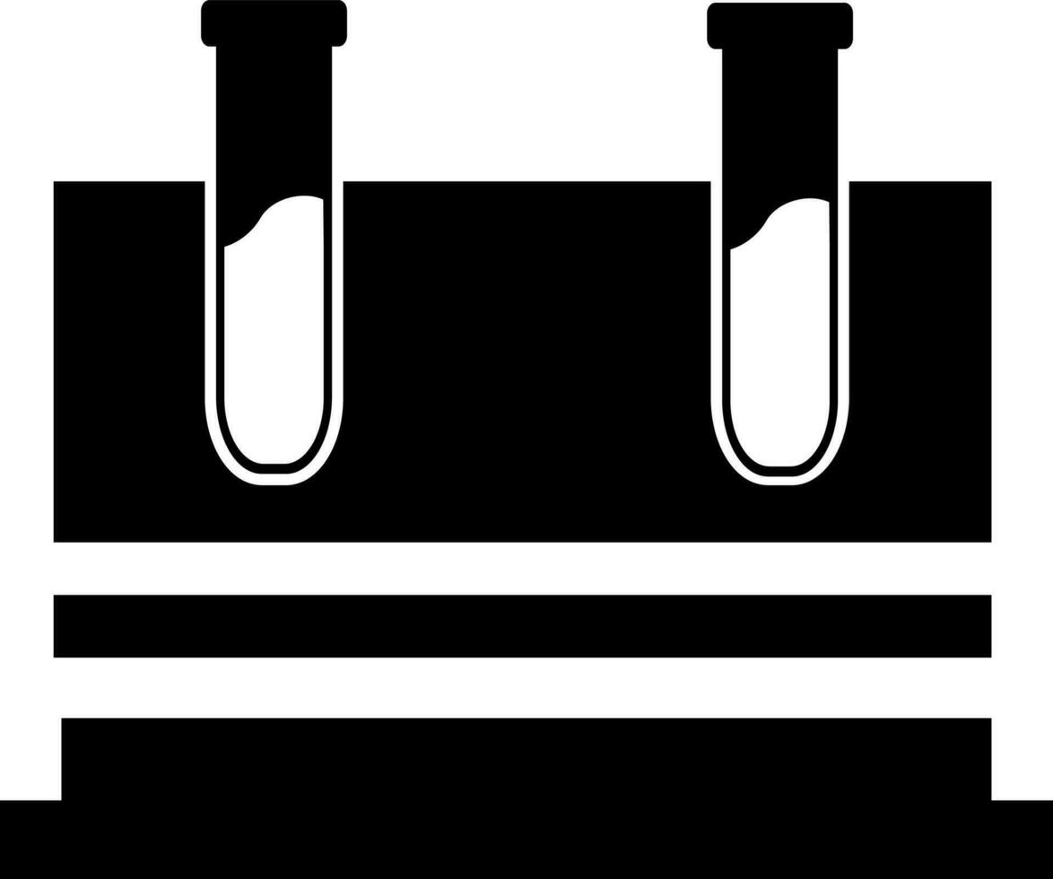 Flat illustration of test tubes. vector