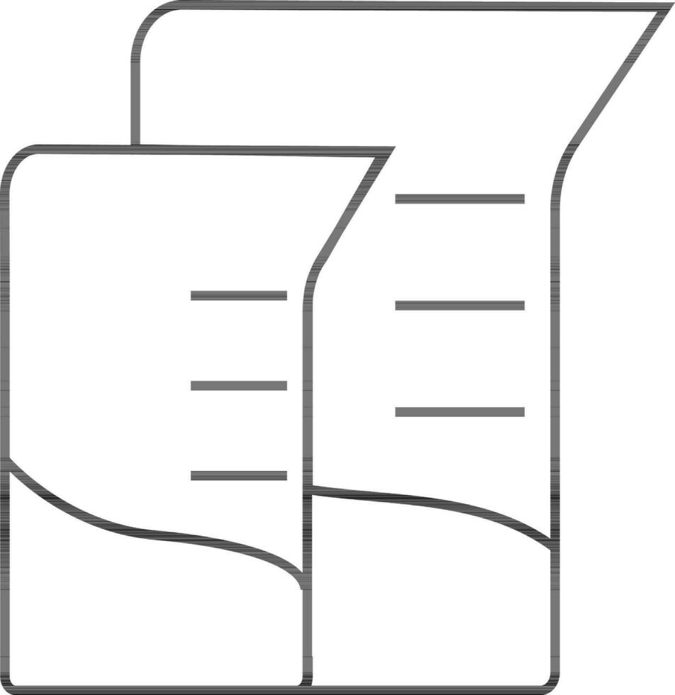 Flat style illustration of beaker. vector