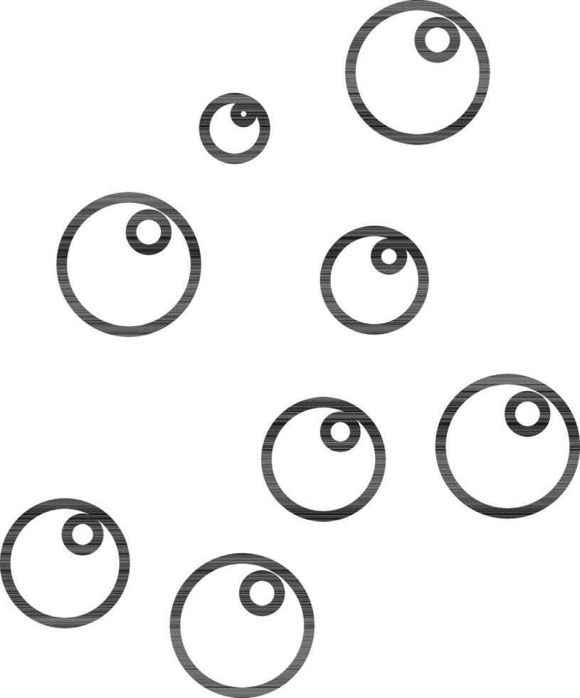 Illustration of bubbles. vector